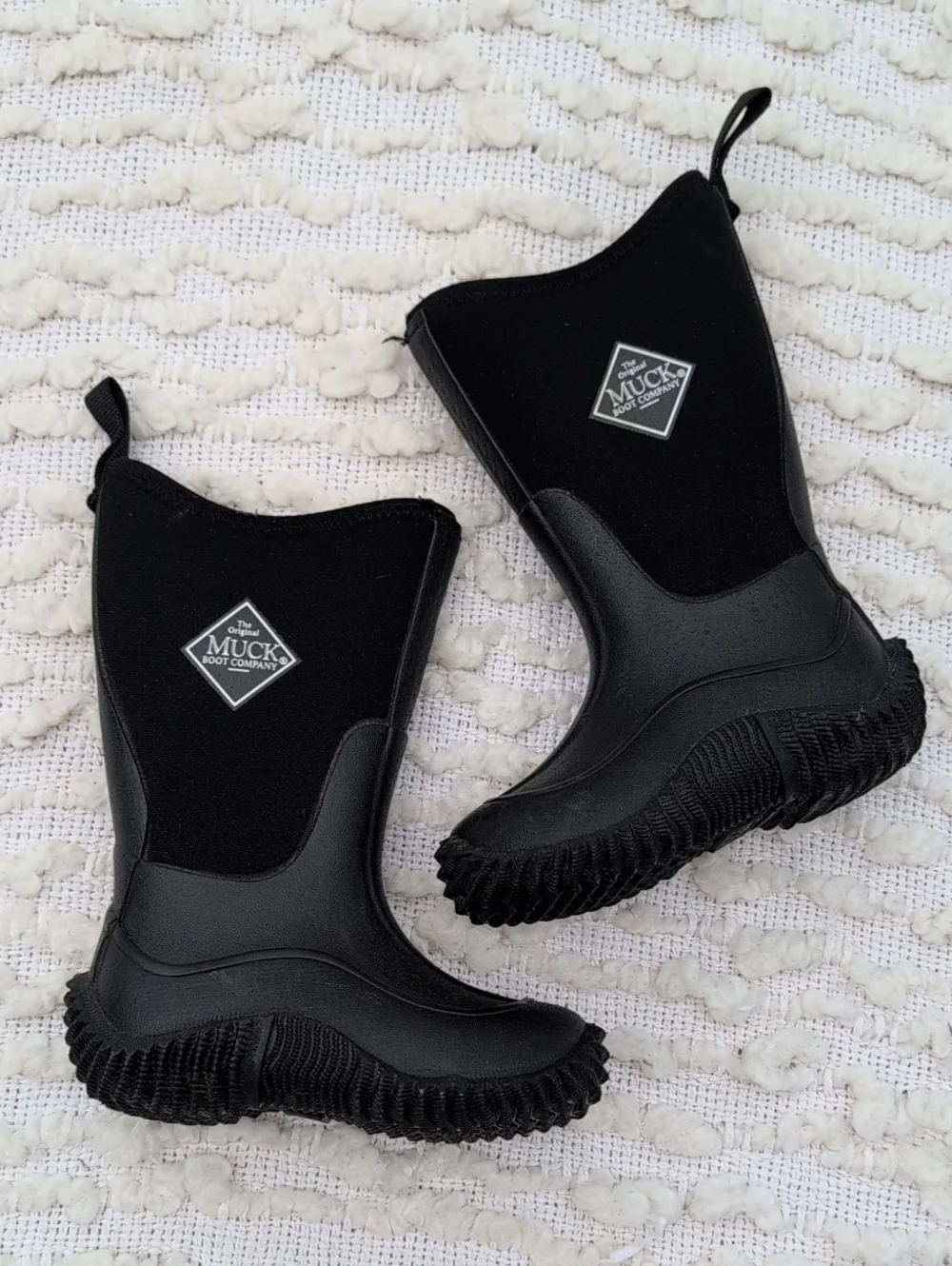 Muck Boot Kids Toddler 8 Black Hale Waterproof Neoprene Winter Snow Mud Boots